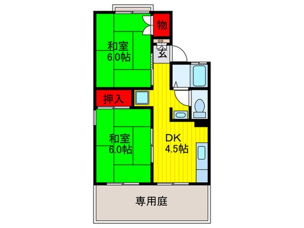 ラ・エスタシオンＢ棟の物件間取画像